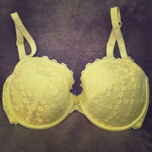 Gorgeous yellow lacy floral bra. La Senza 34FF UK